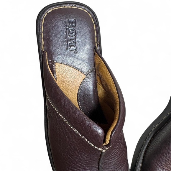 Born brown leather mules - Picture 2 of 7